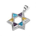 Star of David with colored stones