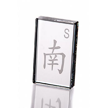 Mahjong Crystal Paper Weight