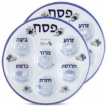Heavy Plastic Disposable Seder Plates
