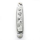 Pewter Mezuzah Cover - Waves
