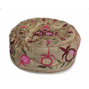 Machine Embroidered Kippah Hat