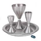 Anodized Aluminum Havdallah Set - Silver