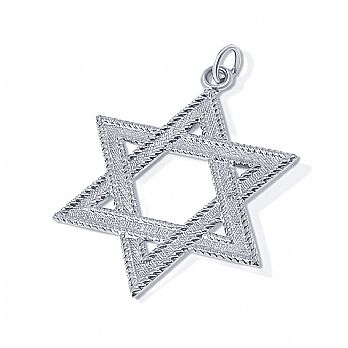 Large Sterling Silver Star of David