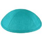 Deluxe Linen Kippot with Optional Imprint - Turquoise