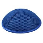 Deluxe Mesh Kippot with Optional Personalization - Royal Blue