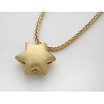 18K Convex (curved) Star of Gold
