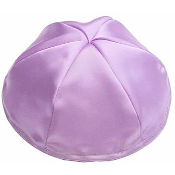 Satin Kippot with Optional Personalization - Lavender