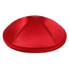 Deluxe Imprinted Satin Kippot - Red