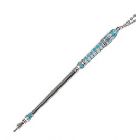 Silver Plated Torah Pointer with Enamel - Turquoise