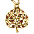 Jeweled Tree of Life Necklace - Hearts