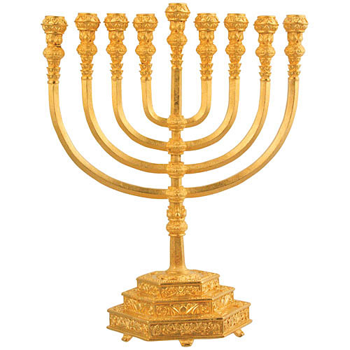 Holy Temple Menorah - Gold
