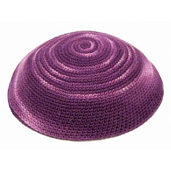 Bulk Knit Kippot - Pink/Purple/Lavender
