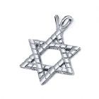 Thick Sterling Silver Star of David - Brick Style