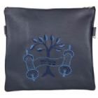 Leather Tallit/Tefillin Bag- Tree of Life Navy