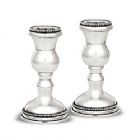 Sterling Silver Short Candlestick Set - Vienna Collection