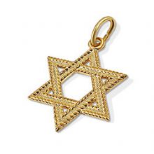 Details about   New Real Solid 14K Gold 18MM Star of David Charm 