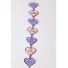 Seven Blessings Hearts Wall Decoration