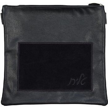 Leather Tallit/Tefillin Bag-Classic Black