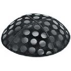 Embossed Suede Kippot - Large Dots
