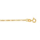 24K Gold over Sterling silver Figaro Chain