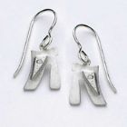 Sterling Silver Small Chai Earrings