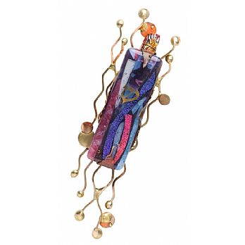 Gary Rosenthal Large Squiggles Mezuzah Cover