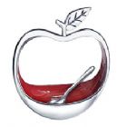 Upright Apple Shape Dish with Spoon - For Honey or Dipping