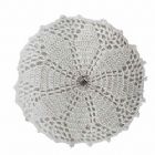 Hand Crochet Ladies Head Covers with Hidden Comb - White