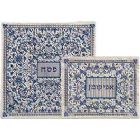 Fully Embroidered Matzah & Afikomen Bag by Emanuel - Blues