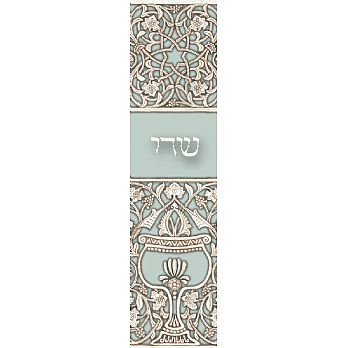Opal Goblet Mezuzah Cover (small)