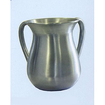 Modern Steel Wash Cup by Emanuel - Silver