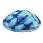 Tie Dye Kippah with Optional Personalization - Abstract Blue