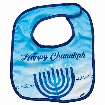 Happy Chanukah Bib - Sapphire Collection