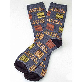 Adult ''Lotza Matza'' Passover Socks