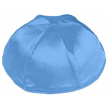 Satin Kippot with Optional Personalization - Wedgewood