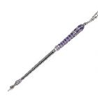 Silver Plated Torah Pointer with Enamel - Purple