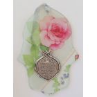 ROSE GLASS HAMSA WITH HEBREW HOME BLESSING