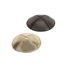 Leather Kippot Solid Colors