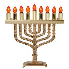 Pewter Spare Bulbs by Zion Judaica Ltd Chabad Style Electric Menorah